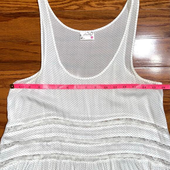 Intimately Free People Voile and Lace Trapeze White Mini Dress Size XS - Picture 9 of 12